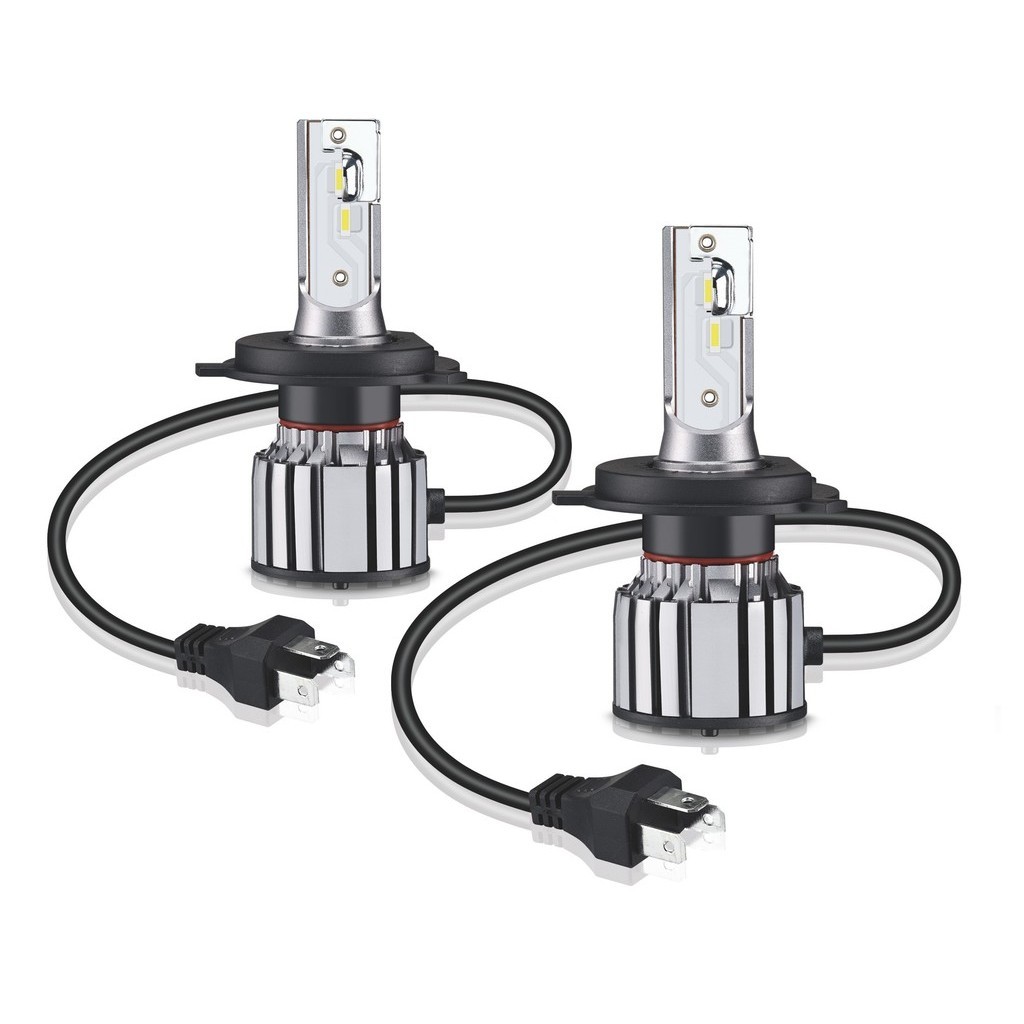 Detalhes do Par Lâmpada Osram Led Cool Blue Cross H4 6000K Super Branca