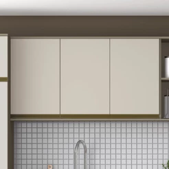 Armário Aéreo de Cozinha 120 Cm 3 Portas Connect Henn