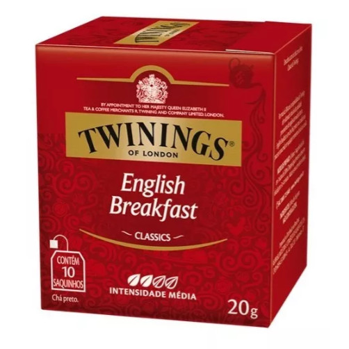 Cha Twinings Preto 20G DP com 10 Saches English Break