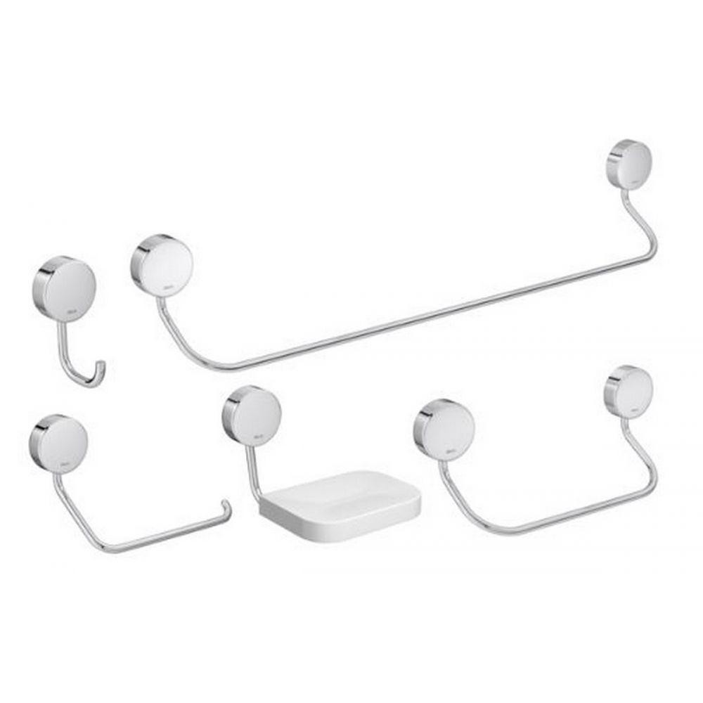 Kit De Acessórios Para Banheiro Com 5 Peças Net Cromado Deca em Oferta na Shopee