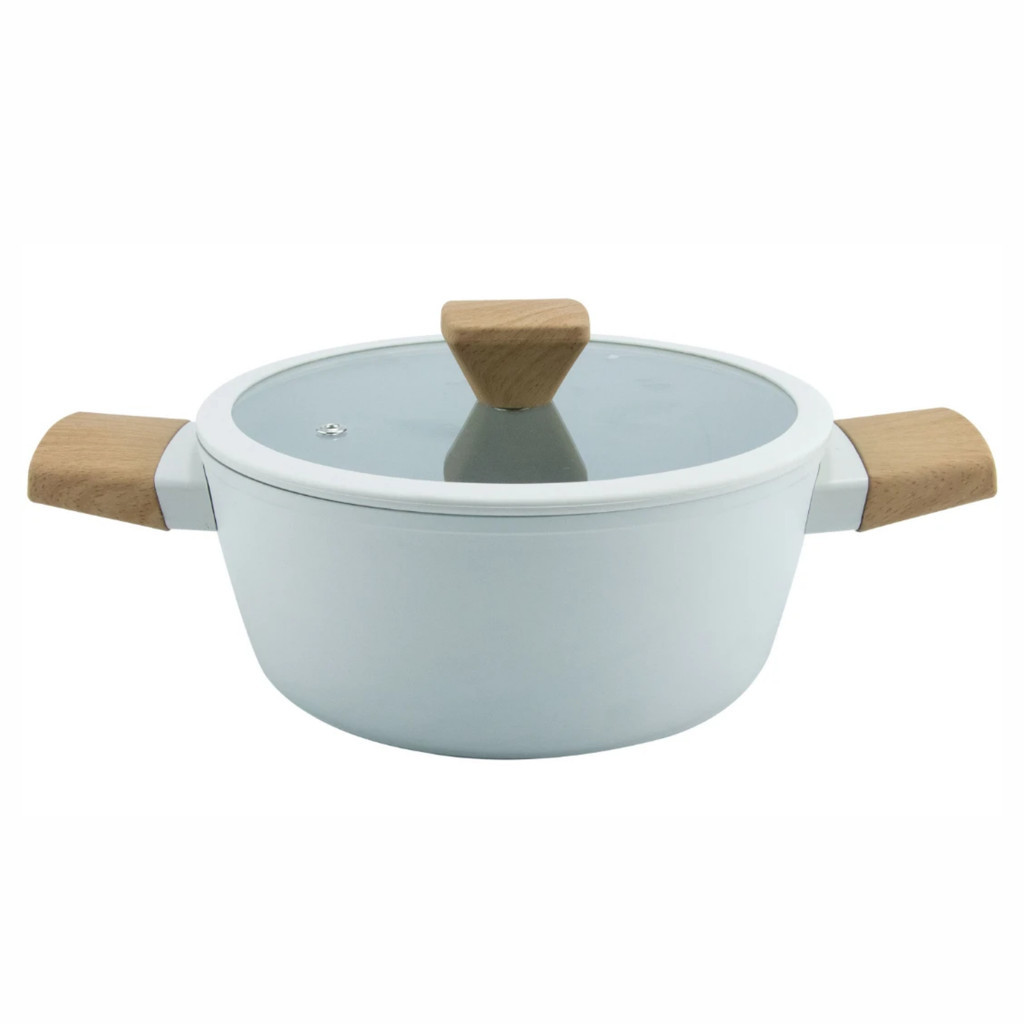 Panela Caçarola Antiaderente Cerâmica Cooktop Fogão Indução 24cm Avulsa em Oferta na Shopee