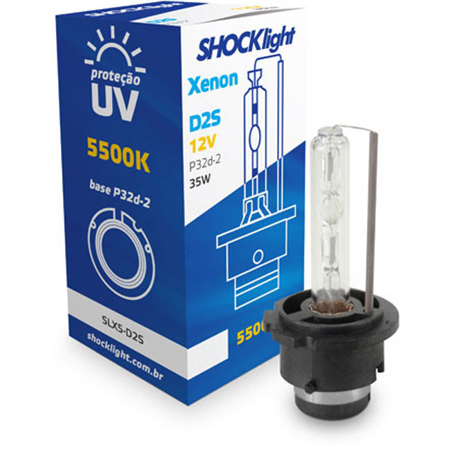 Lâmpada Shocklight Xenon D2s 5500k 35w 12v Luz Branca em Oferta na Shopee