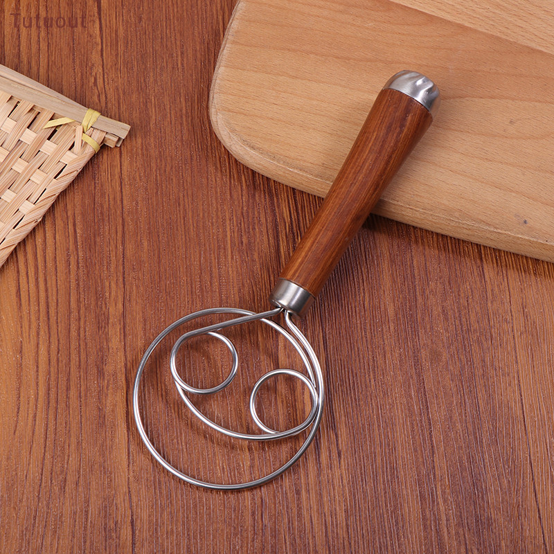 Tututu Batedor De Massa Dinamarquês Manusear Ovos Varetas Misturadoras De Creme De Farinha Com Furos Duplos Bolo Ferramentas De Cozimento BR