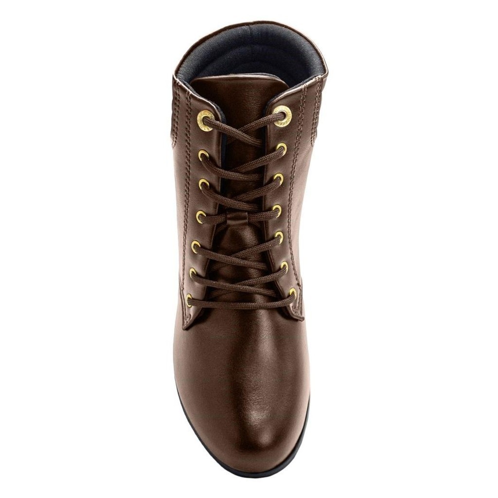 Detalhes do Bota Feminina Modare Salto Bloco Conforto Cano Médio Vegana