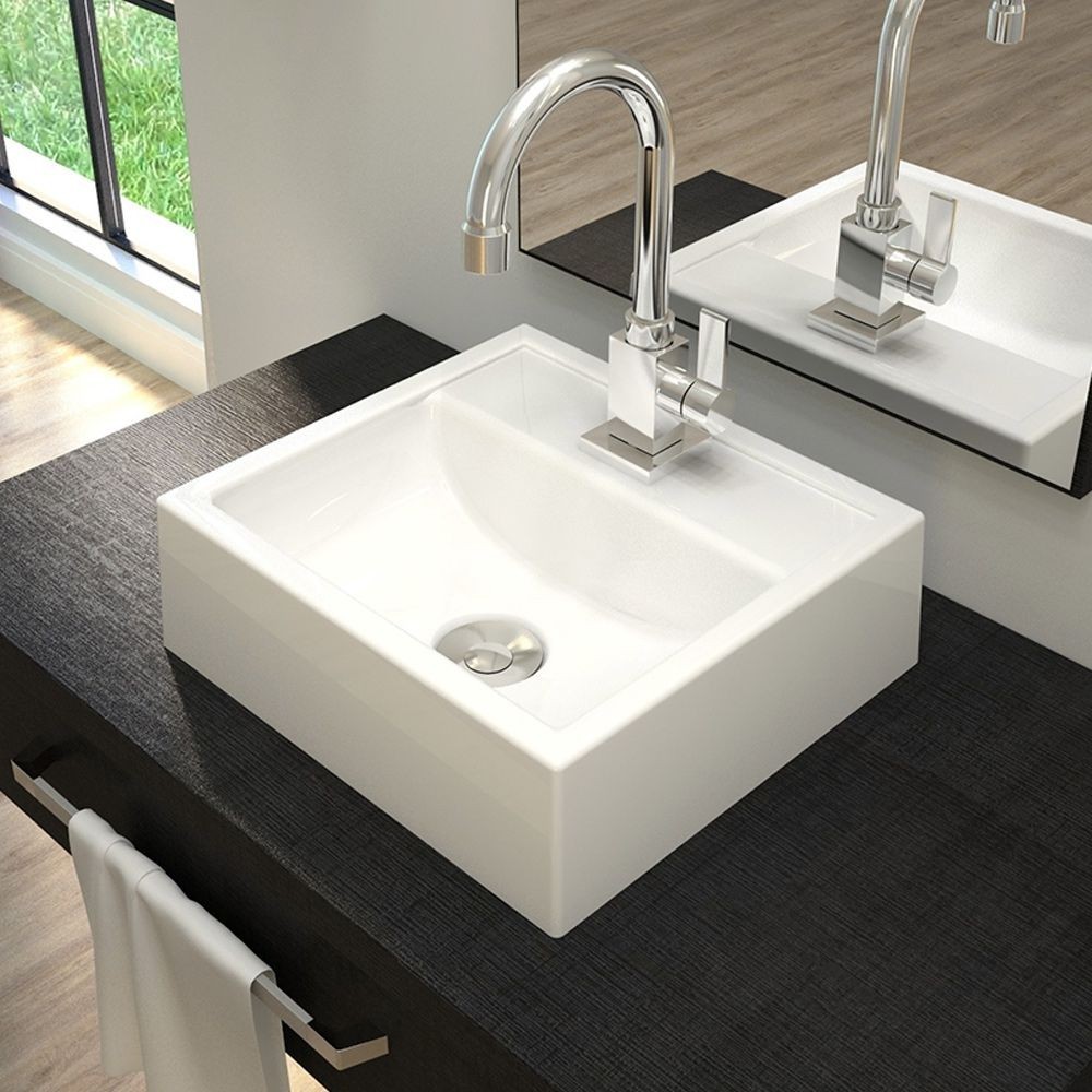 Cuba de Apoio Quadrada C01 Para Banheiro Q32W Branco - Lyam Decor em Oferta na Shopee