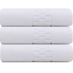Kit 3 Toalhas Banho para Salão de Beleza SPA Hotel 75x140cm BF Casa