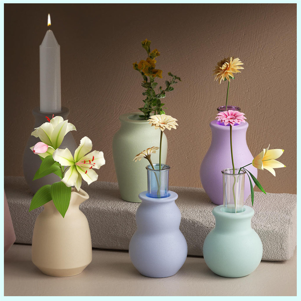1pc Vaso Artesanal Molde De Silicone Diy Moldagem Resina Epóxi Mini Vasos De Flores Ornamentos De Gesso Caindo Cola Arra em Oferta na Shopee