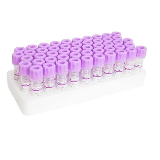 Microtubo Coleta Sangue 0,5ml - Edta - Rack 50 Unidades