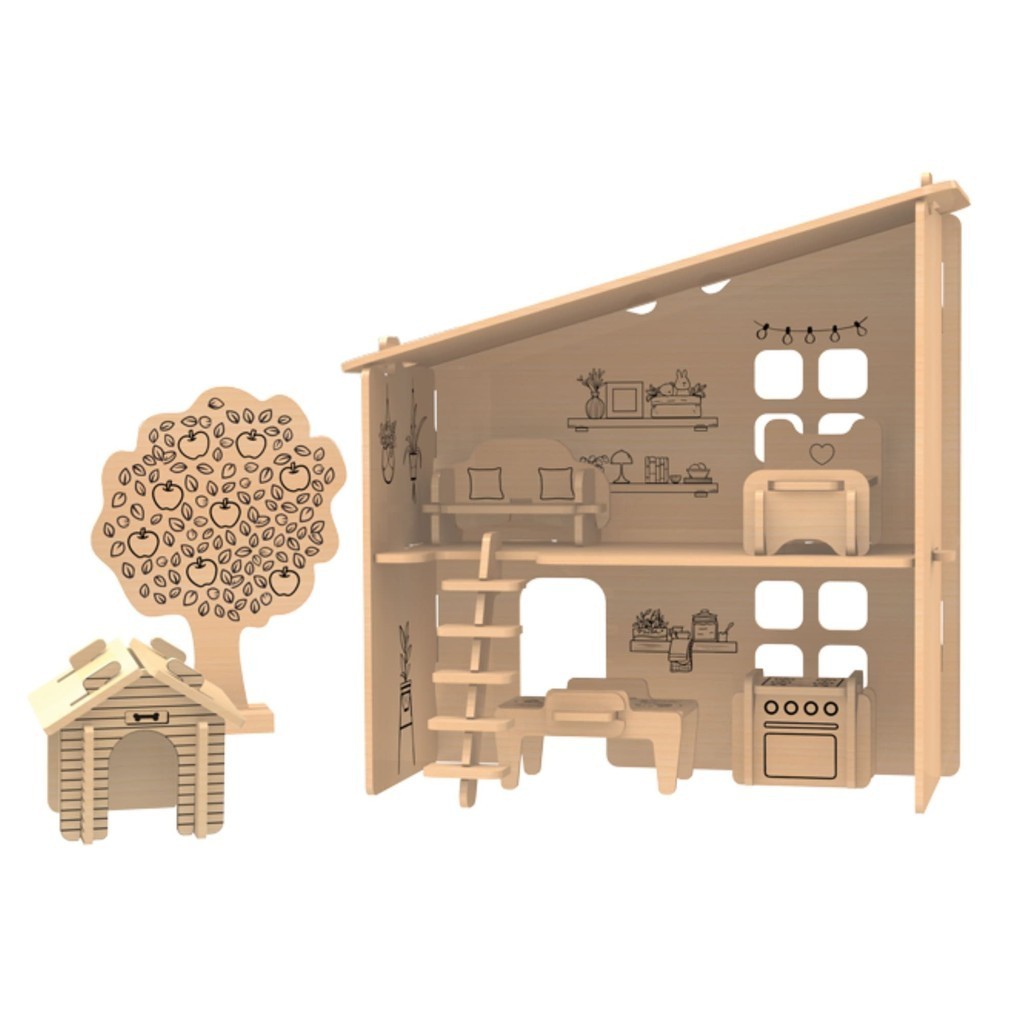 Brinquedo Playset Casinha 3D Colorir Pintura 6 Tintas Guaches Aleatórias - 38 peças Xalingo 67832 em Oferta na Shopee