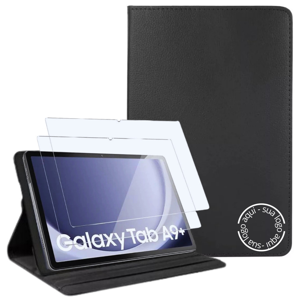 Capa Giratória Seu Logo p/ Tablet Samsung Galaxy A9 Kit c/15