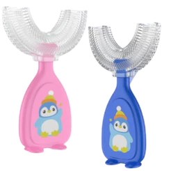 Escova De Dentes Infantil Super Macia Limpeza Cavidade Oral Flexivel