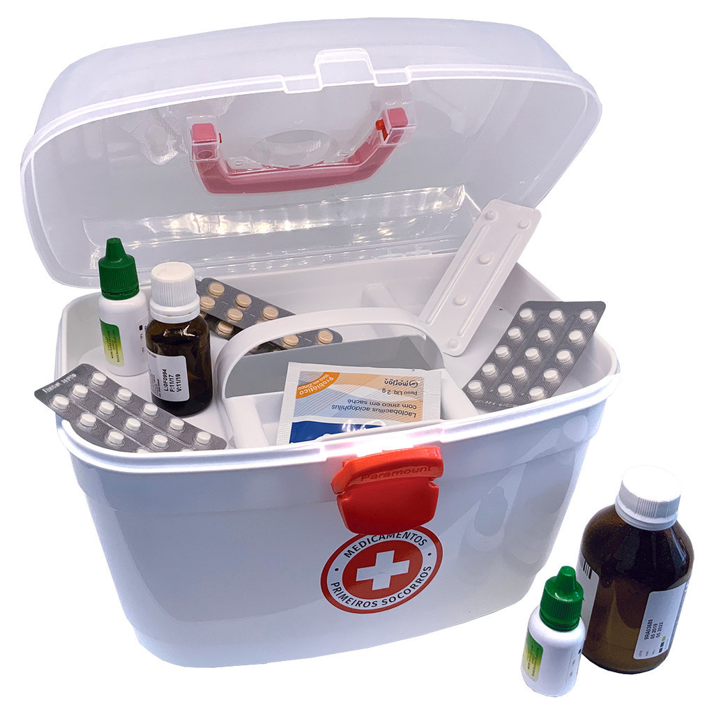 Maleta Primeiros Socorros Grande Caixa Remédios Medicamento em Oferta na Shopee