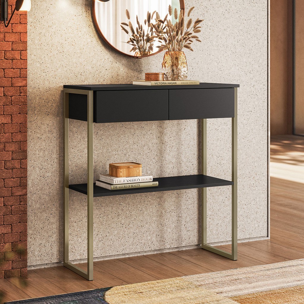 Aparador Industrial Dijon 2 Gavetas em Oferta na Shopee