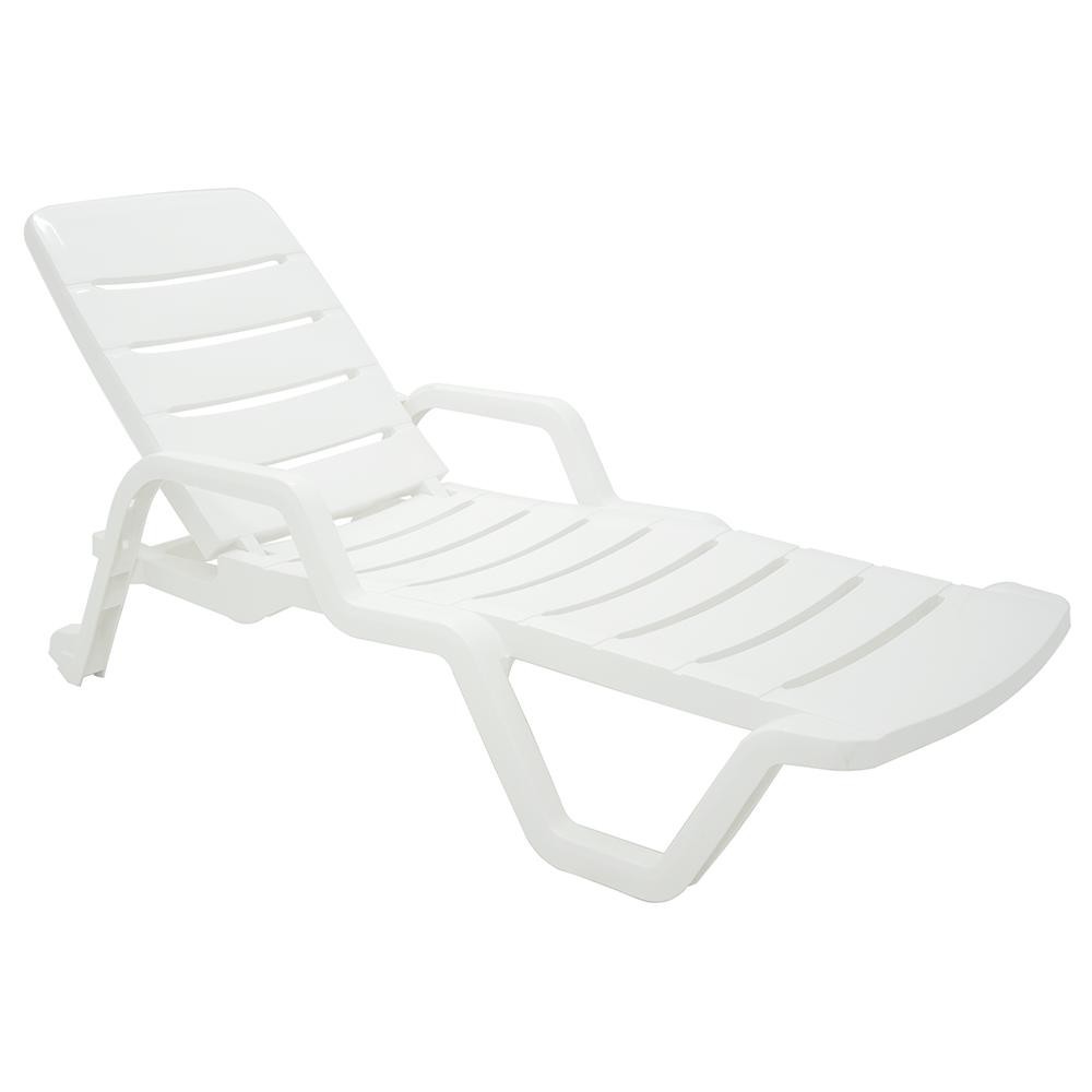 Cadeira Espreguiçadeira Tramontina Leblon, Branco - 92256/010 em Oferta na Shopee