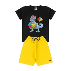 Conjunto Masculino Infantil Dinossauro Óculos