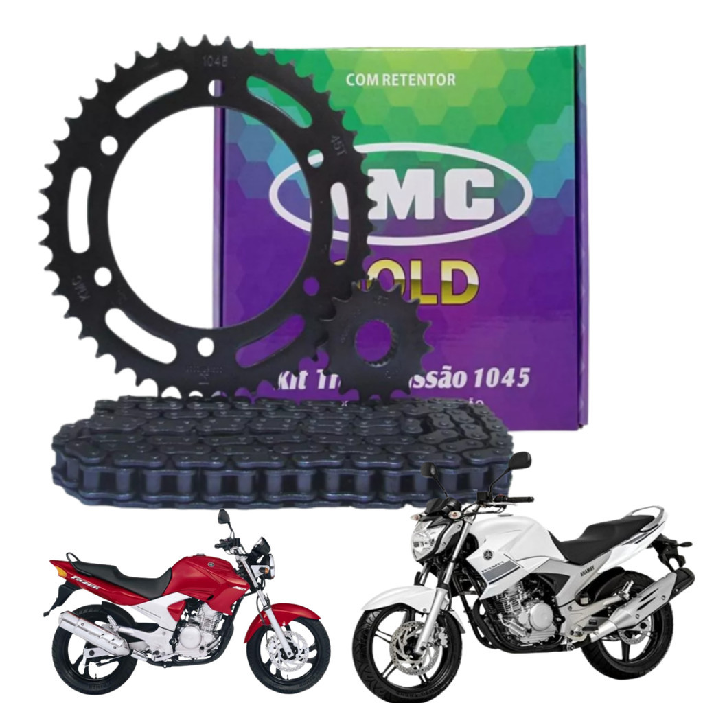 Kit Relação Yamaha Fazer 250 2005 Com Retentor Original Kmc em Oferta na Shopee