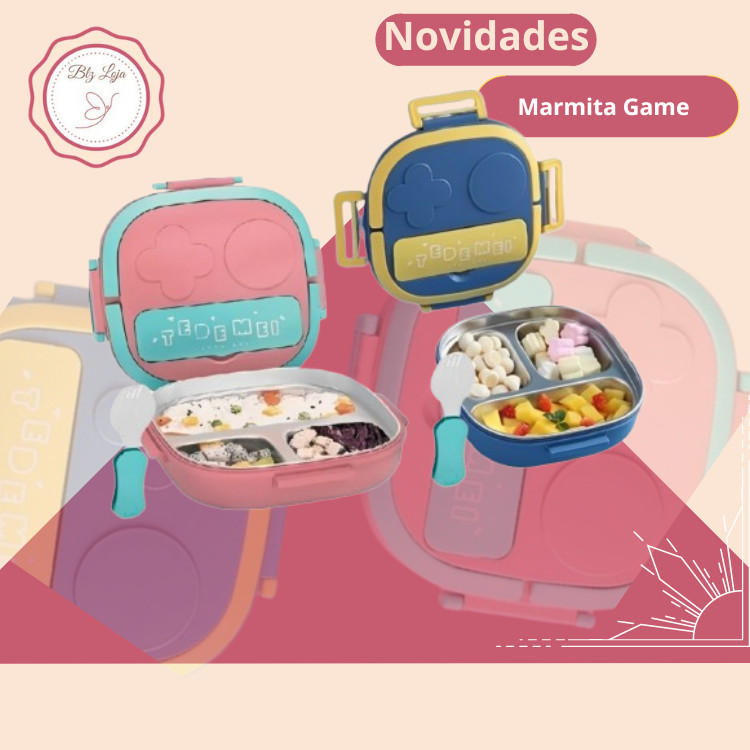 Lancheira Infantil Escolar Portátil Recipiente Para Comida Escolar