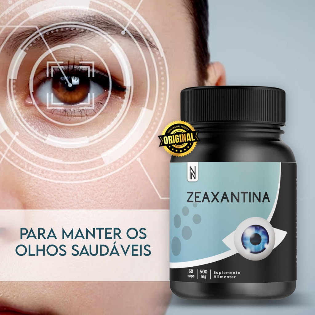 Zeaxantina  NATURALLY  60 Cáps  500mg em Oferta na Shopee
