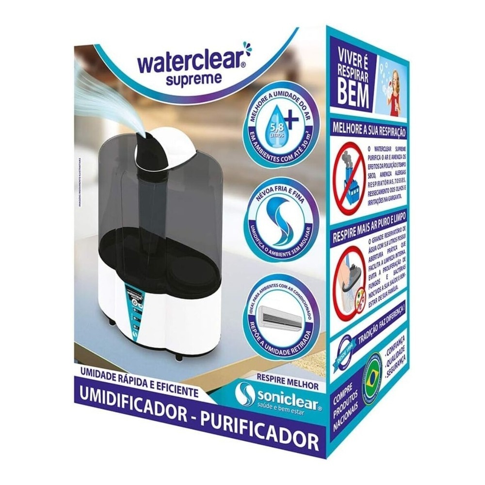 Umidificador e Purificador Walterclear Supreme Soniclear em Oferta na Shopee