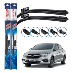 Par de Palhetas Limpador Parabrisa Multiclip Original Bosch Honda City 2018 A 2021