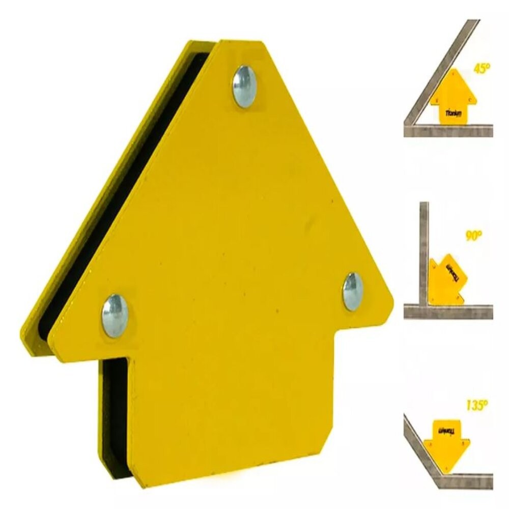 Esquadro Magnético 25 LBS 11,34 kg com Ímã Reforçado – Titanium Platina em Oferta na Shopee