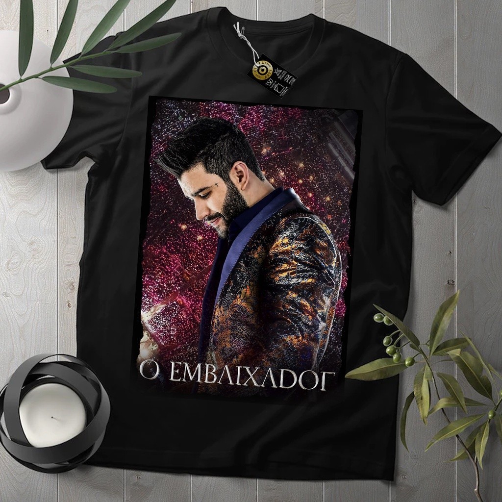 Camiseta Cantor Gustavo Lima Camisa top ! fashion em Oferta na Shopee