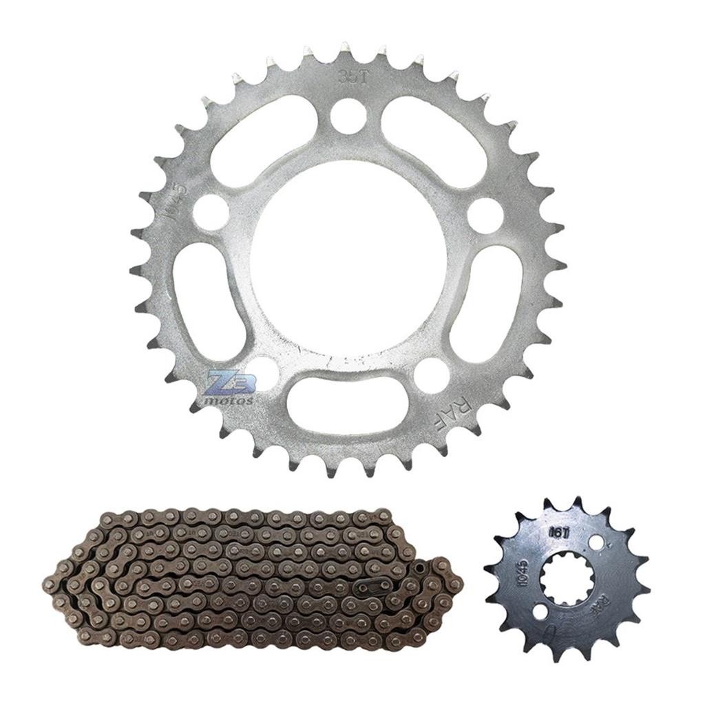 Kit Relacao Cbx 250 Twister Corrente Fina Coroa 35 Pinhao 16