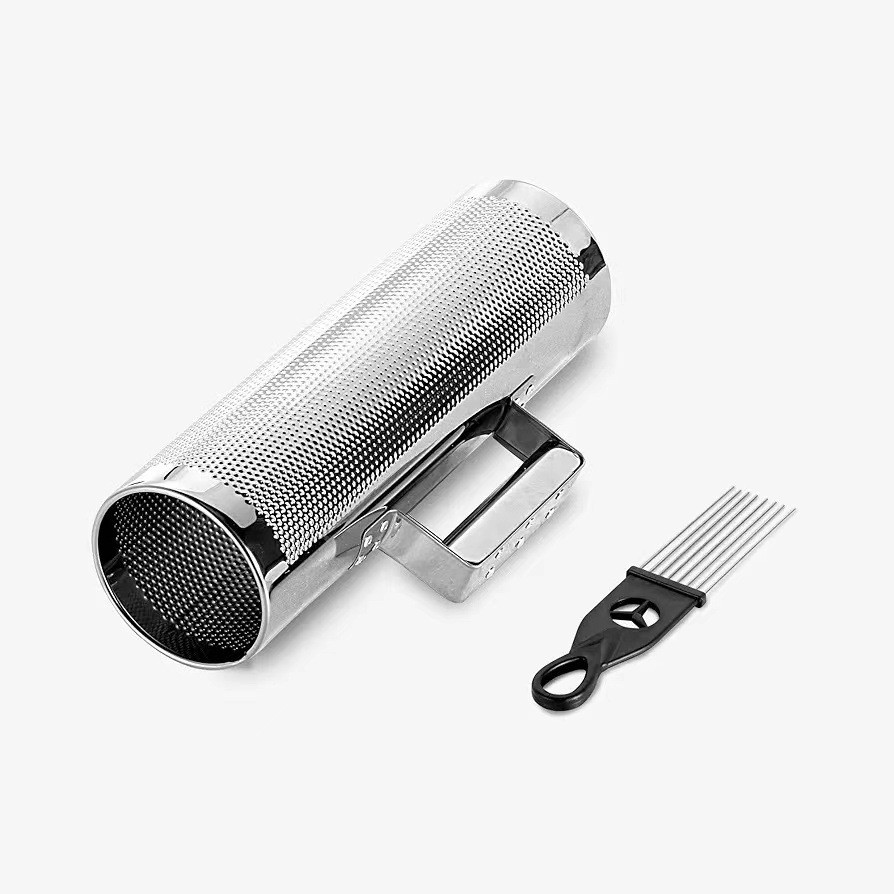 Instrumento Guiro de aço inoxidável de 8 polegadas e 10 polegadas com raspador ferramenta de treinamento de vibrador de