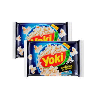Kit 2 Pipoca para Microondas Yoki Manteiga Cinema 100g em Oferta na Shopee