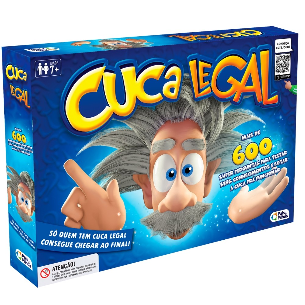 JOGO DE TABULEIRO CUCA LEGAL PAIS E FILHOS BRINQUEDO 600 PERGUNTAS CARTAS RESPOSTAS CONHECIMENTOS & em Oferta na Shopee