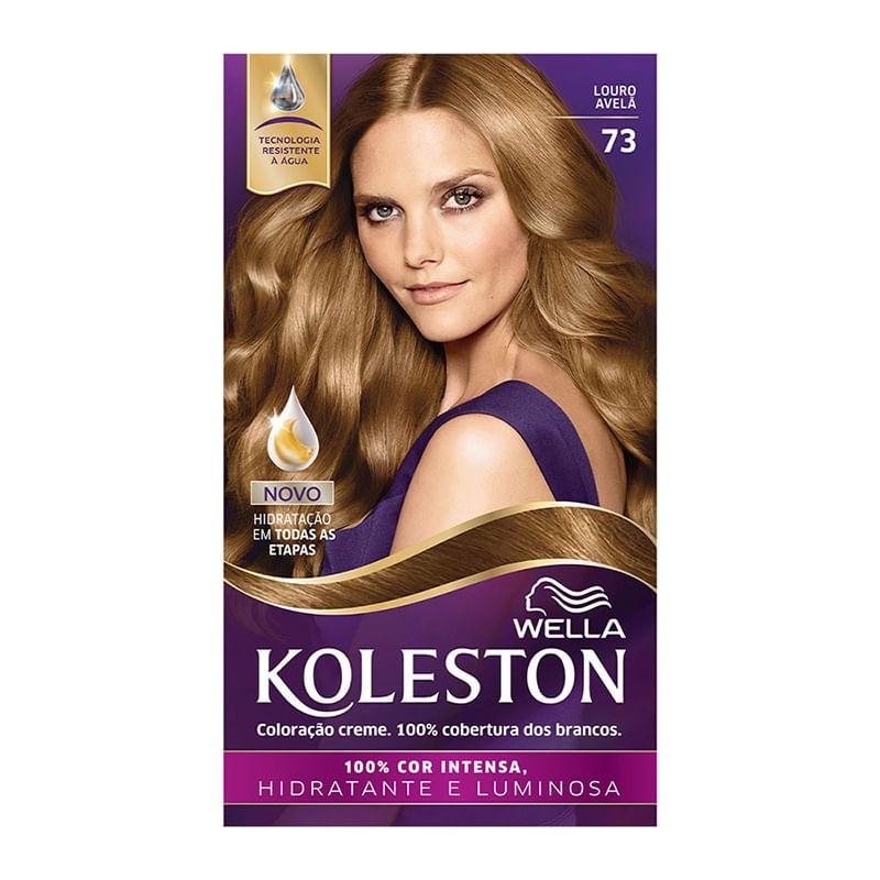 Tinta de Cabelo Koleston Louro Avelã 73 em Oferta na Shopee