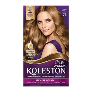 Tinta de Cabelo Koleston Louro Avelã 73 em Oferta na Shopee