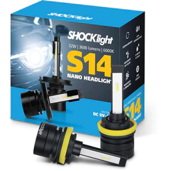Lampada LED Encaixe H16-2 12V 32W 6000K 3600 Lumens Shocklight Nano Headlight S14 Kit