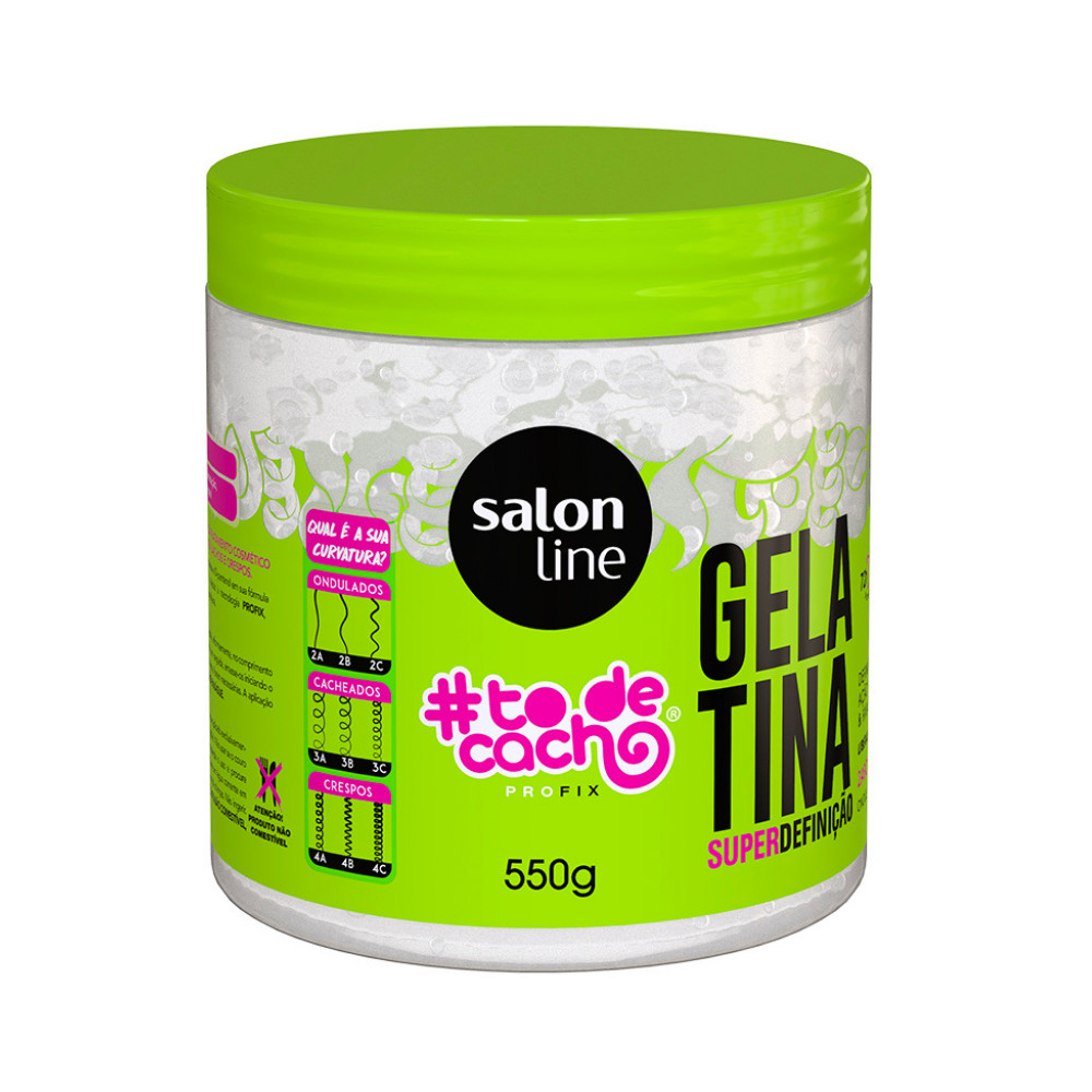 Gelatina To De Cacho Super Definição Salon Line 550g em Oferta na Shopee