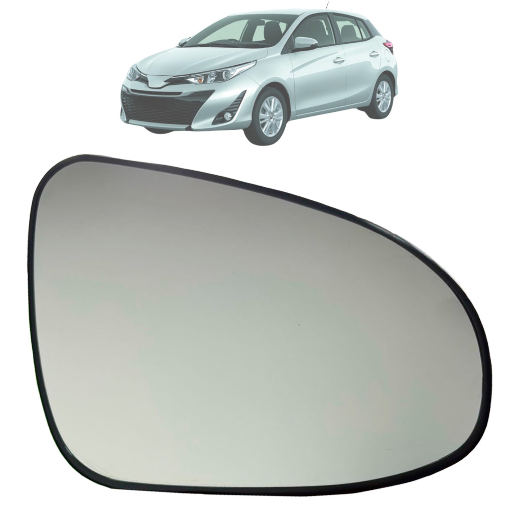 Lente Vidro Espelho Com Base Retrovisor Yaris Original