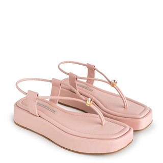 Sandália Flatform Nude Baby com Pedra Cristal 9360.44_2 em Oferta na Shopee
