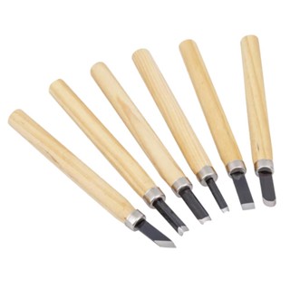 Jogo de Formões 6 Peças para Entalho com Cabo de Madeira S-06 Western em Oferta na Shopee