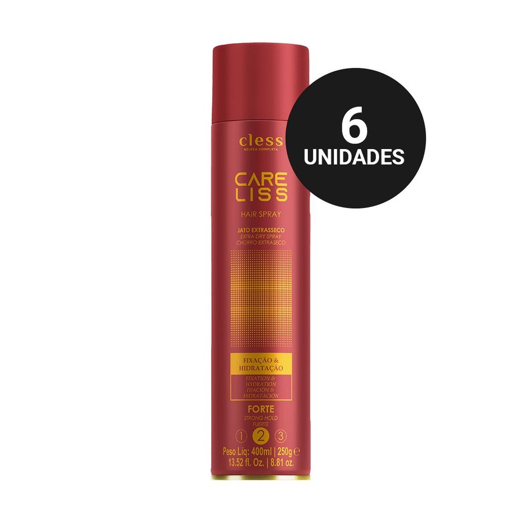 Kit Profissional Hair Spray Care Liss Forte (6x400ml) em Oferta na Shopee