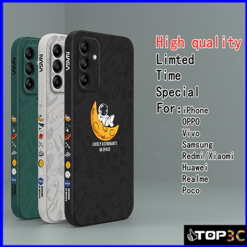 Capa Samsung A56 5G/A36/A26/A16/A15/A35/A25/A55/A05S/A04S/A14/A24/A34/A54 5G Espacial Astronauta De Telefone TKR