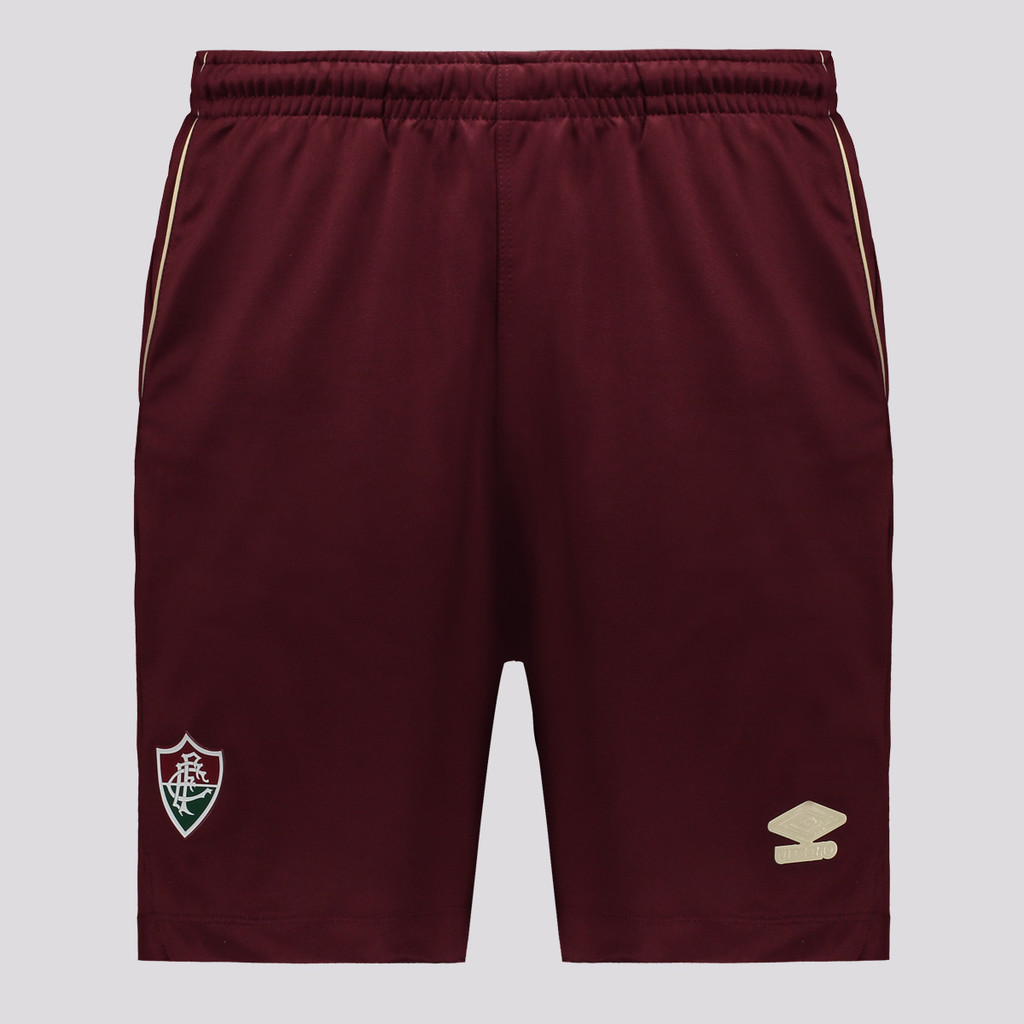 Bermuda Umbro Fluminense Viagem 2025 Bordô em Oferta na Shopee