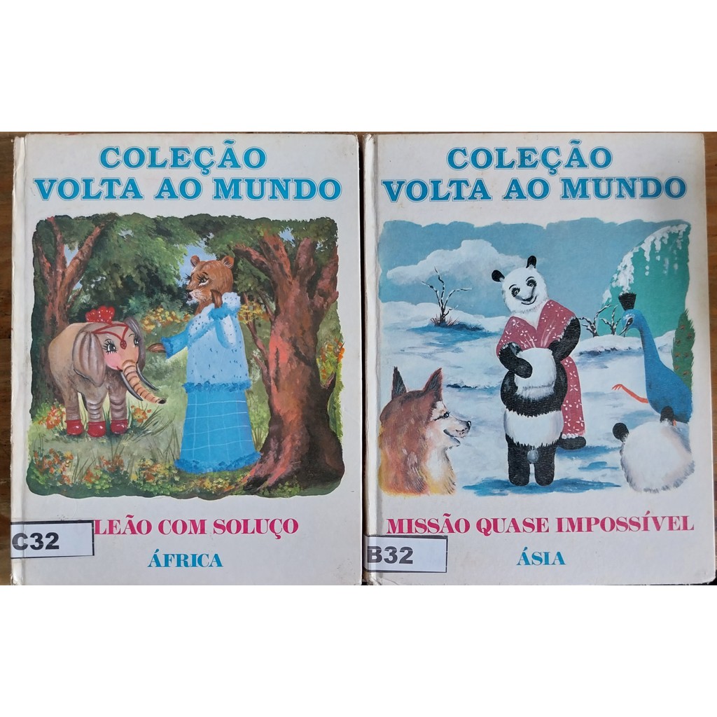 LIVRO, KIT(2), COLEÇÃO VOLTA AO MUNDO, 1. MISSÃO QUASE IMPOSSÍVEL, ÁSIA, 2. O LEÃO COM SOLUÇO, ÁFRICA, IRACEMA EDITORA