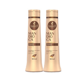 Kit Shampoo + Condicionador Haskell Mandioca 500ml em Oferta na Shopee