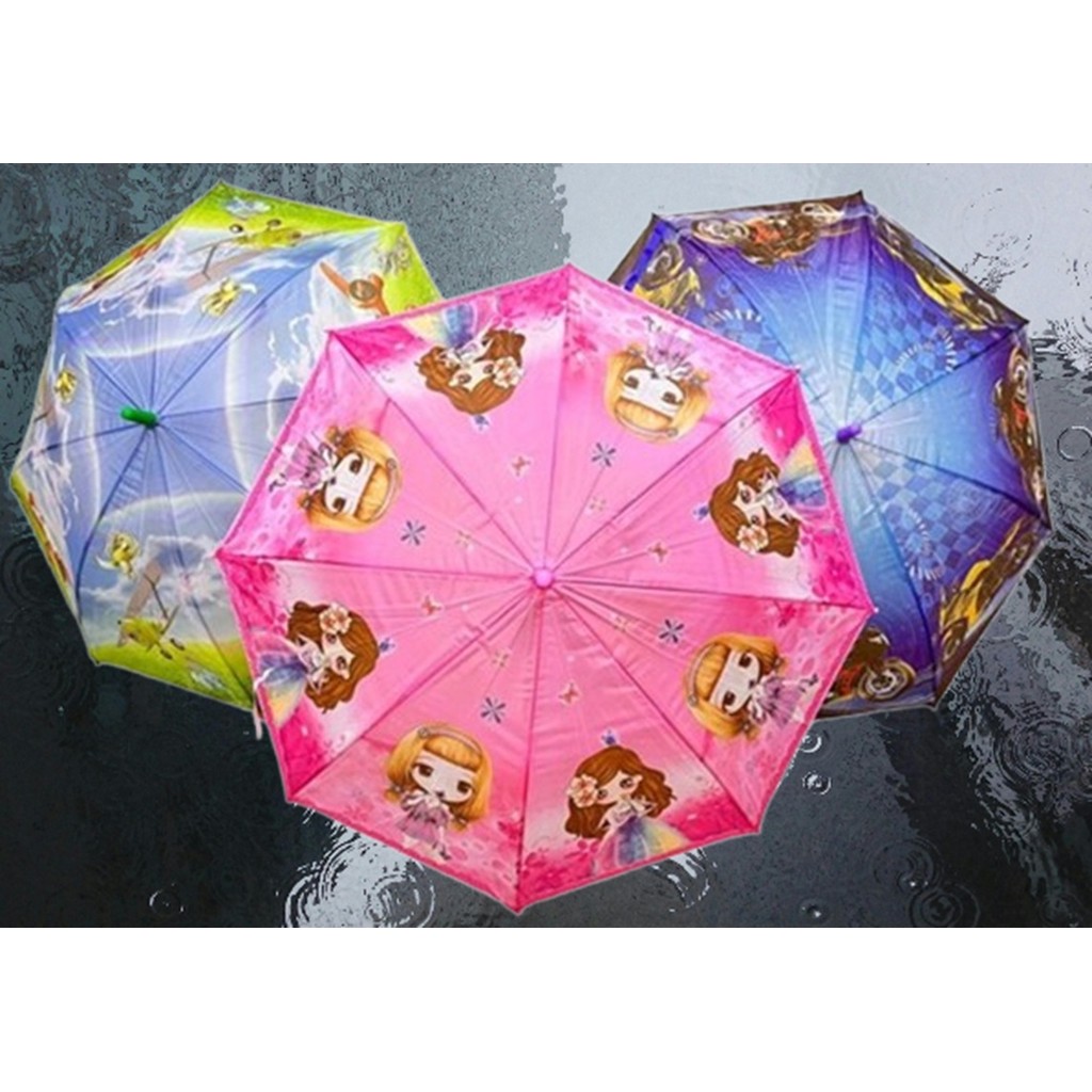 Guarda Chuva Infantil Automática De Alta Qualidade Estampas Variadas e com Apito