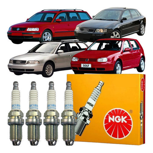 Jogo Vela Ignição Original Ngk Audi A3 Vw Golf Turbo Gas em Oferta na Shopee