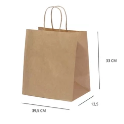 10~50 SACOLA KRAFT 39,5 X 13,5 X 33 (LC) - REF:0138(CHOCO)