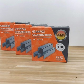 Kit 3 Caixas De Grampo 23/13 Com Mil Para 100 Folhas em Oferta na Shopee