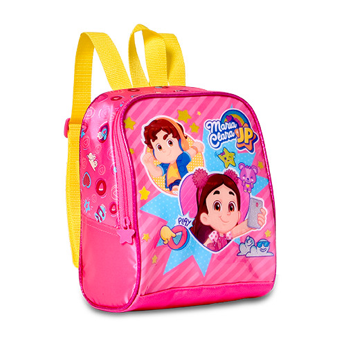 Lancheira Termica Rosa Feminina Maria Clara e JP Youtubers Infantil Escolar Grande Espaçosa