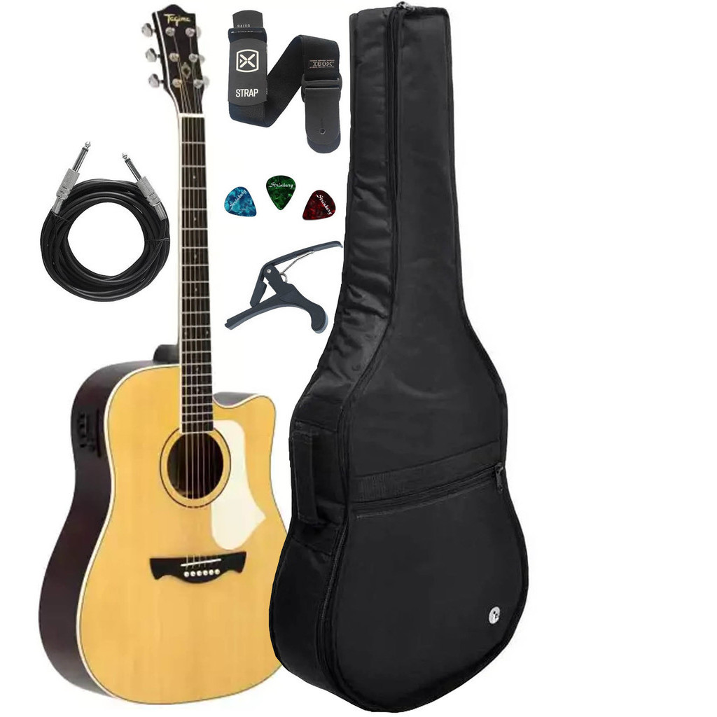 Violão Tagima Andes Eq Latin America+ Acessórios + Capa Luxo