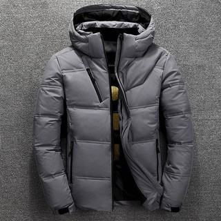 Jaqueta Masculina De Penas Quente E Grossa Casual De Alta Qualidade Sobretudo Térmico De Inverno Para Baixo