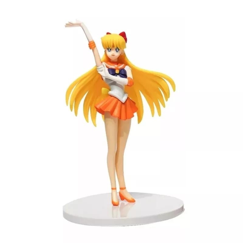 Minako Aino 18cm Action figures anime Sailor Moon - Usagi Tsukino Minako Aino Ami Mizuno Rei Hino Makoto Kino Tuxedo Mask